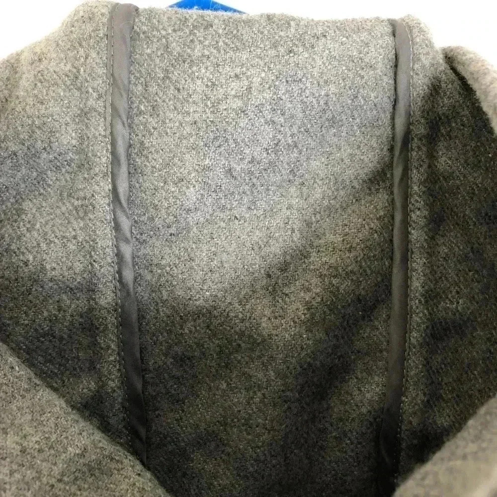 GAP Factory Grey Wool Blend Hooded Pea Coat Sz XS - Picture 16 of 16